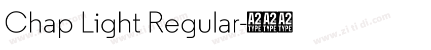 Chap Light Regular字体转换